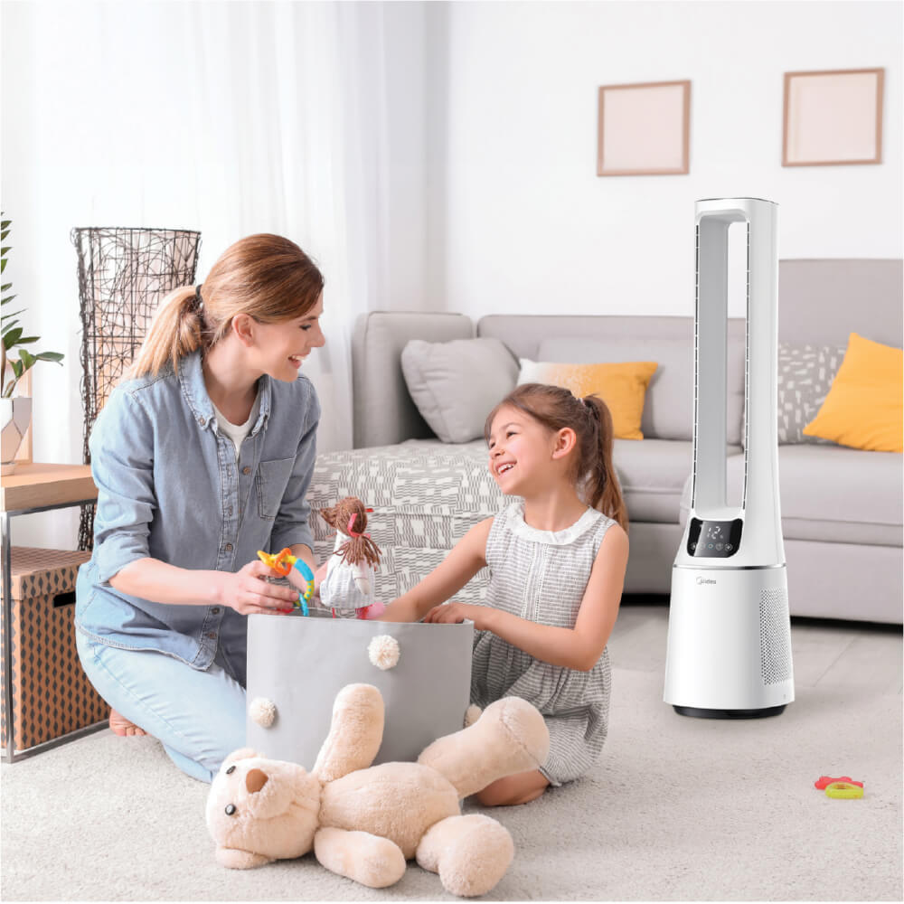 พัดลมทาวเวอร์ MIDEA AMS150-PBW สีขาว